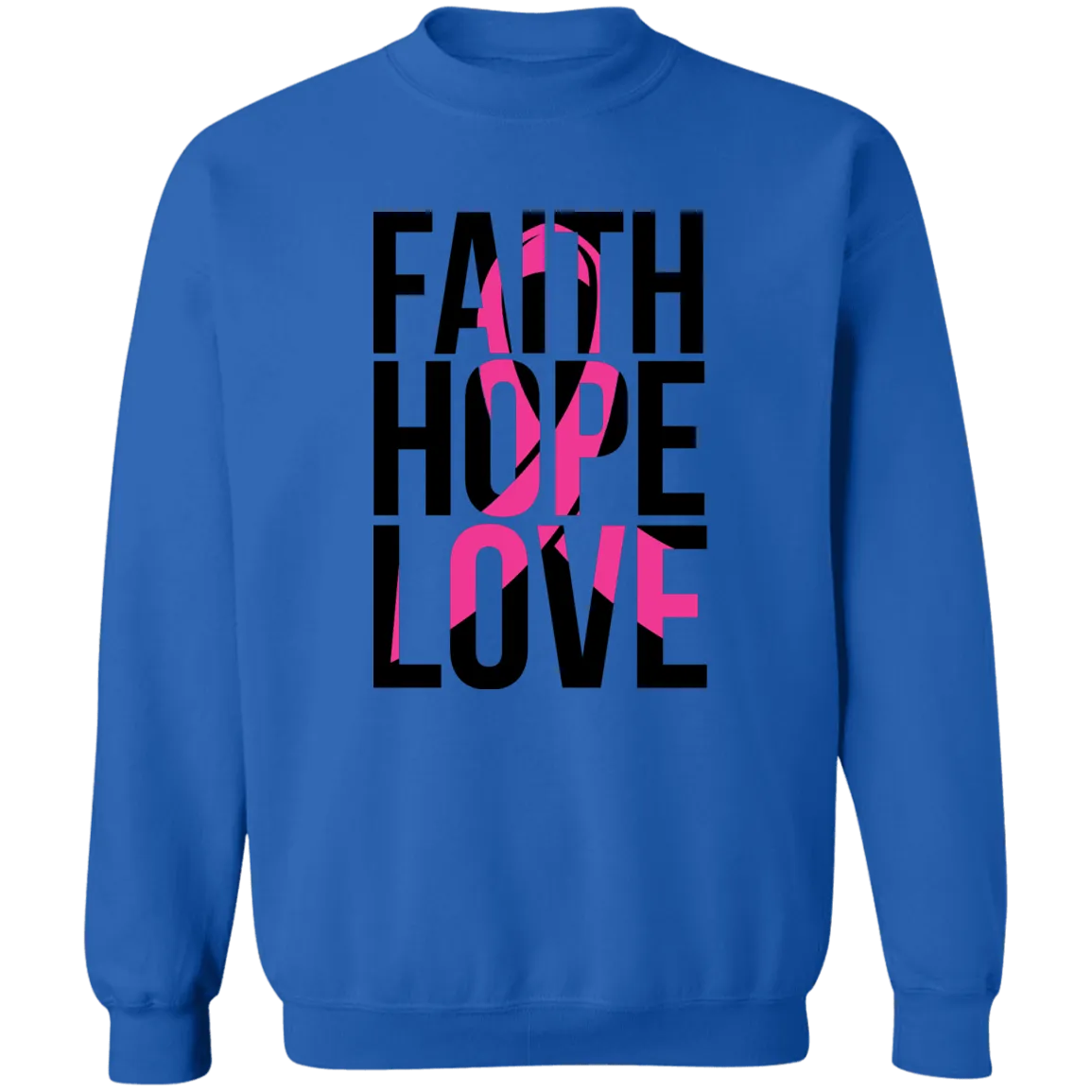 Hope, Faith & Love Unisex Crewneck Pullover Sweatshirt