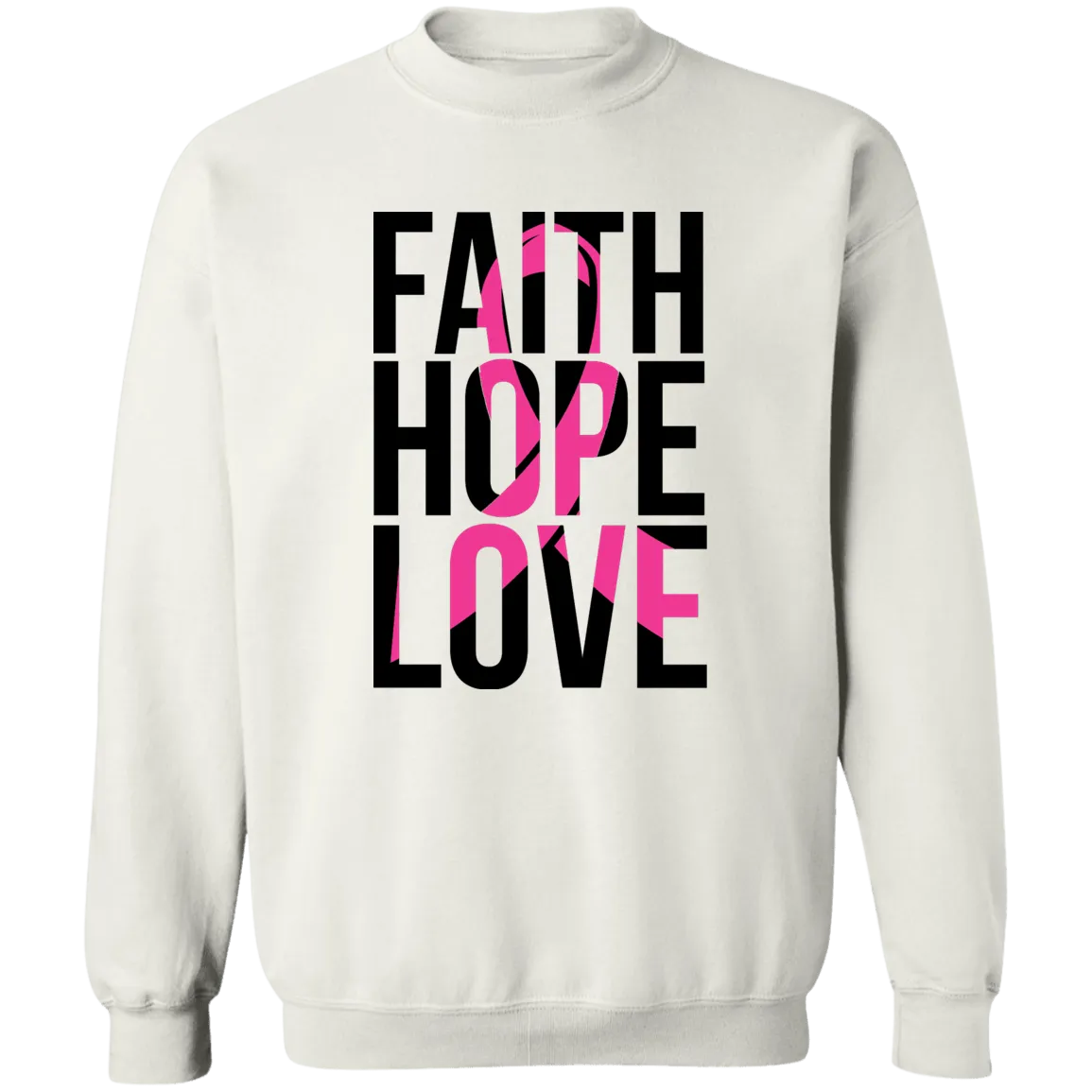 Hope, Faith & Love Unisex Crewneck Pullover Sweatshirt