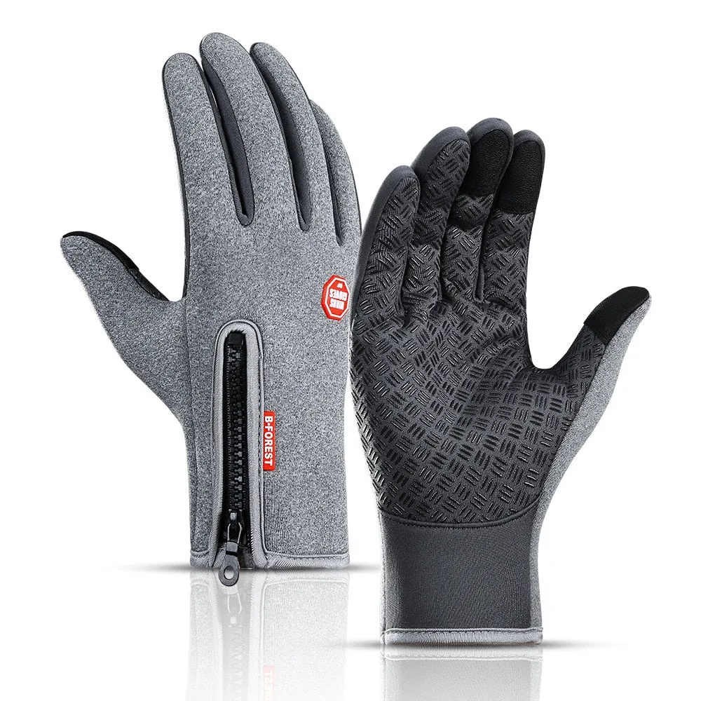 Hot Winter Gloves For Men Women Touchscreen Warm Outdoor Cycling Driving Motorcycle Cold Gloves Windproof Non-Slip