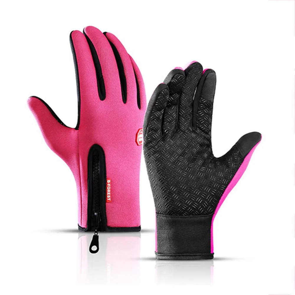 Hot Winter Gloves For Men Women Touchscreen Warm Outdoor Cycling Driving Motorcycle Cold Gloves Windproof Non-Slip