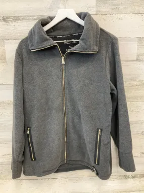 Jacket Fleece By Calvin Klein In Grey, Size: 1x