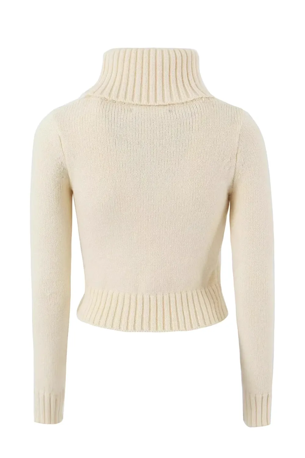 'Jenna' Turtleneck Knitted Long-Sleeved Sweater (2 Colors)