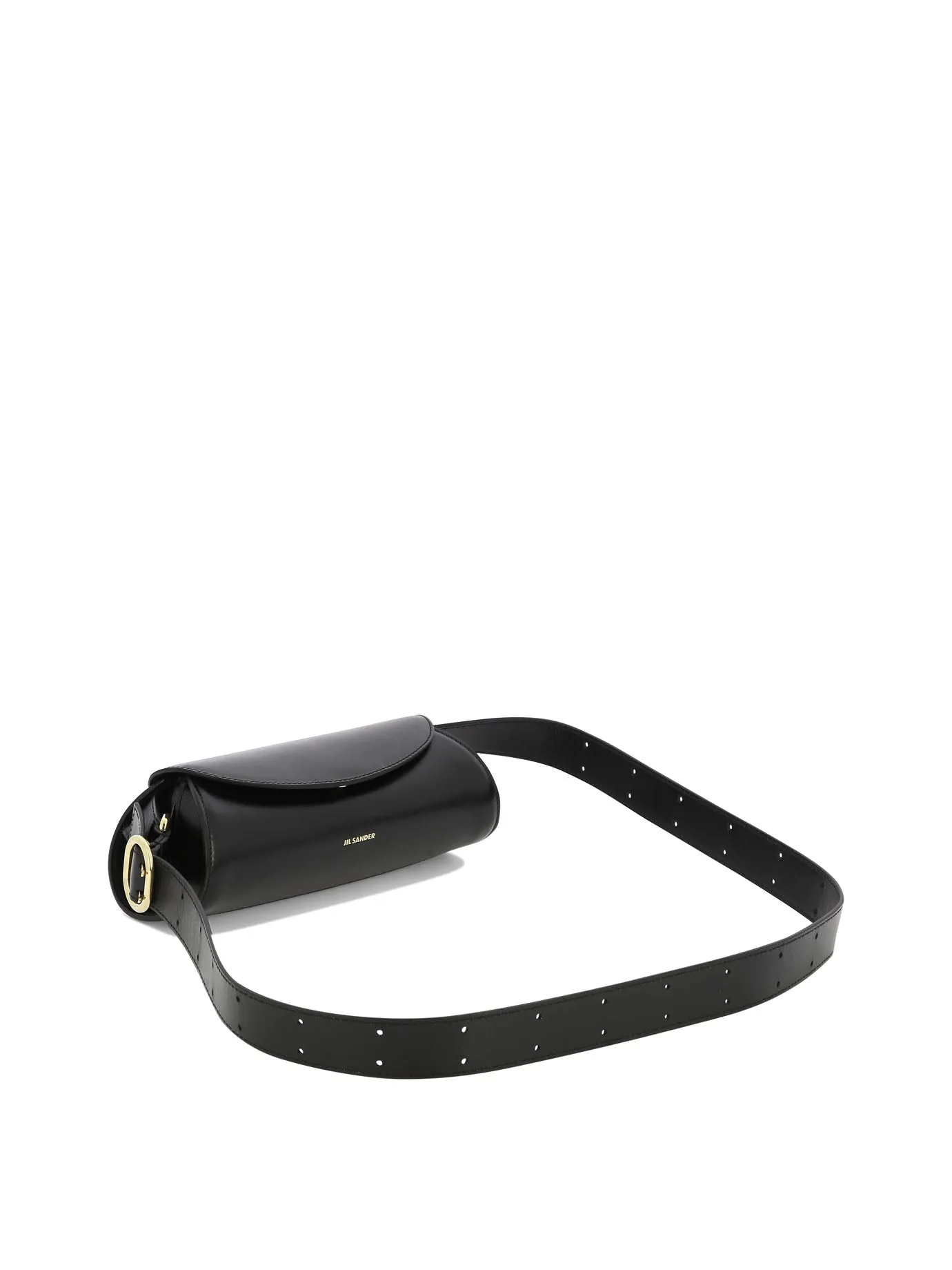 JIL SANDER Chic Mini Crossbody Handbag in Black Calf Leather