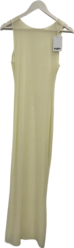 Kasela Mesh Maxi Dress In Cream One Size