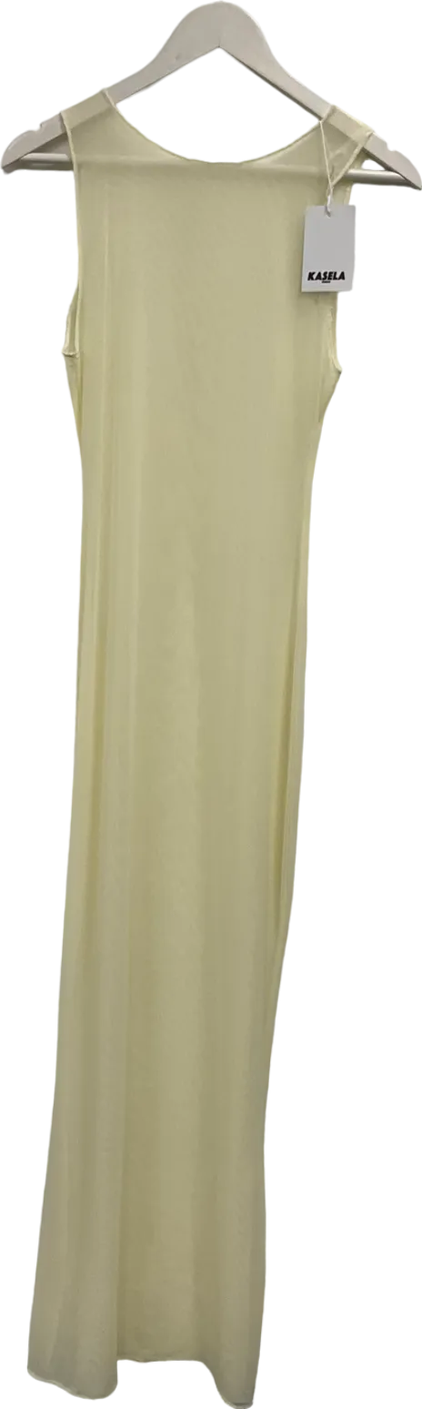 Kasela Mesh Maxi Dress In Cream One Size