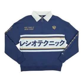 Kento Nanami Blue & Yellow Quarter-Zip Pullover