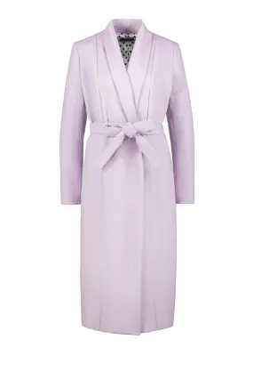 LIMONIUM LAVENDER CASHMERE WOOL BLEND LIGHTWEIGHT COAT