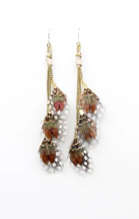 Long Feather Earrings