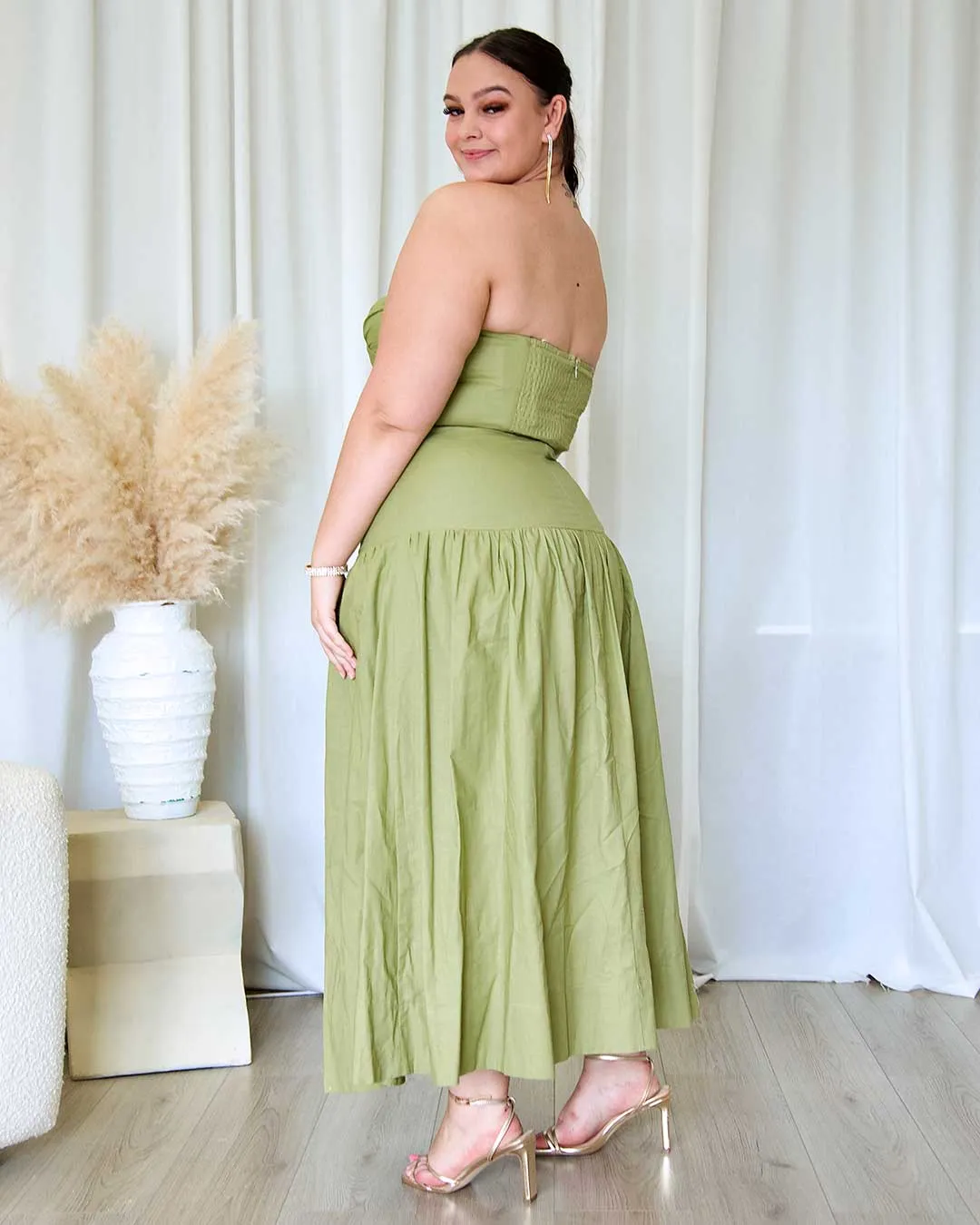 Martha Maxi Dress - Pistachio