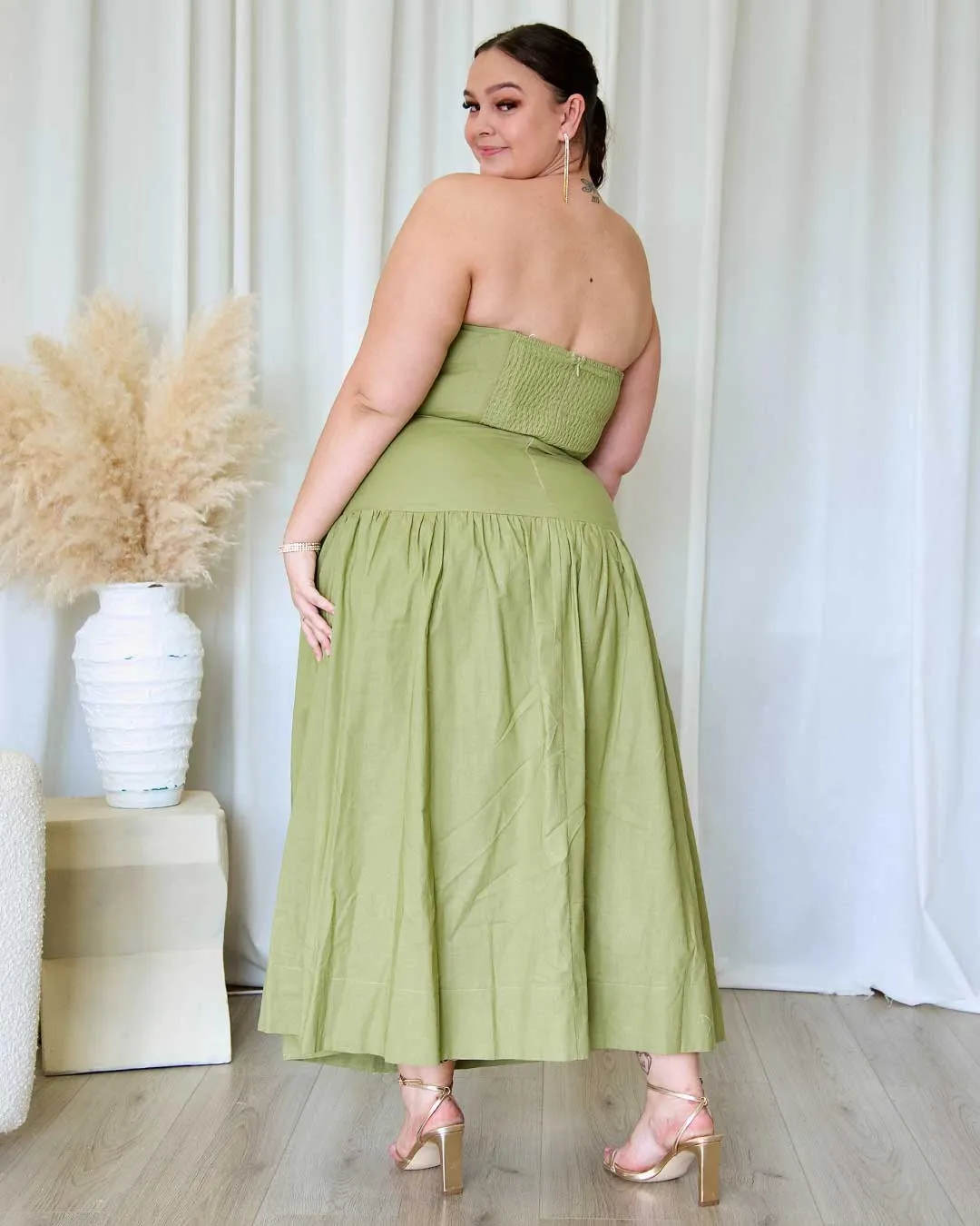 Martha Maxi Dress - Pistachio