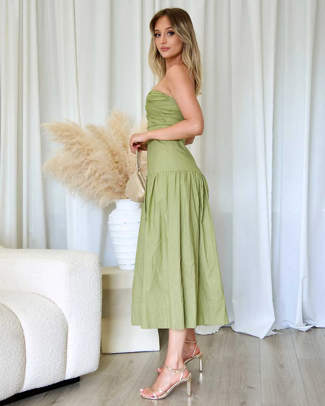 Martha Maxi Dress - Pistachio