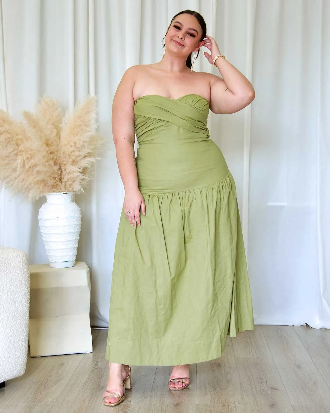 Martha Maxi Dress - Pistachio