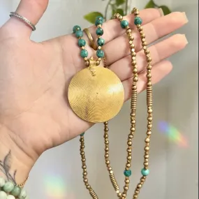 Medallion • Brass Necklace