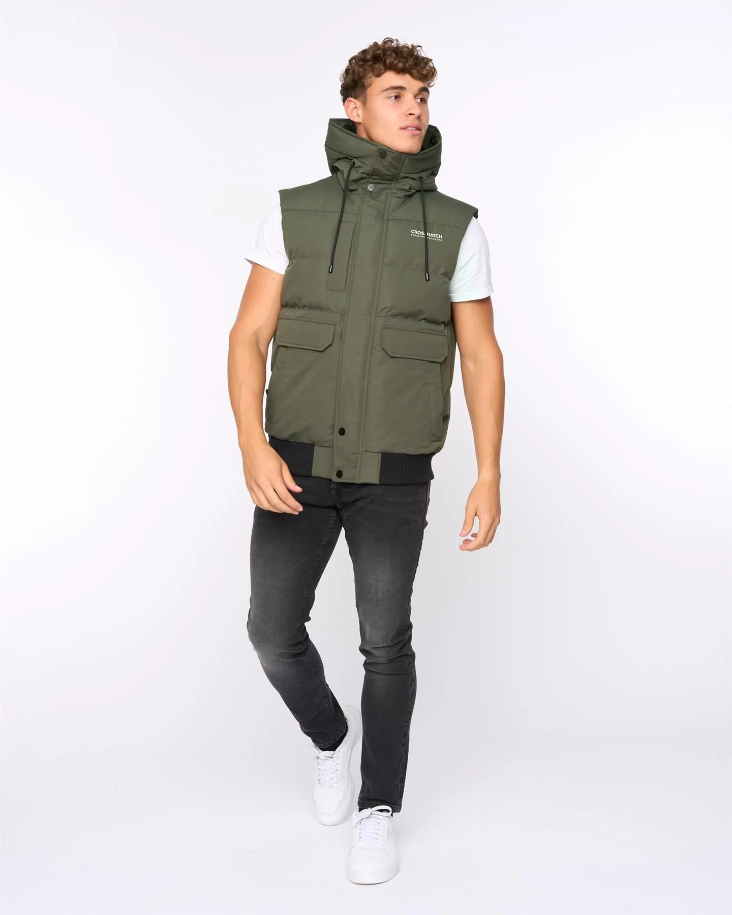 Mens Milwaka Gilet Olive