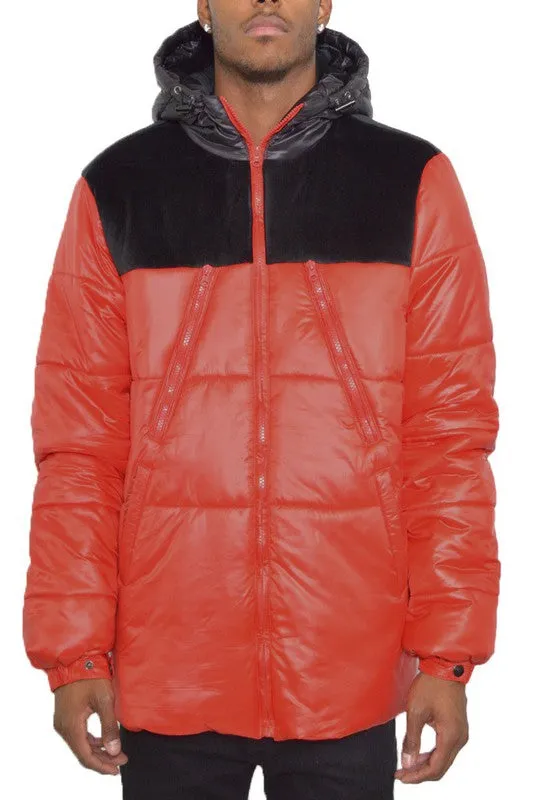 Men's Padded Puffer Hooded Jacket