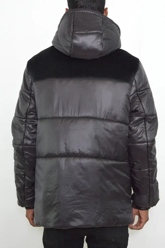 Men's Padded Puffer Hooded Jacket