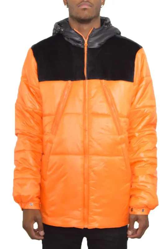 Men's Padded Puffer Hooded Jacket