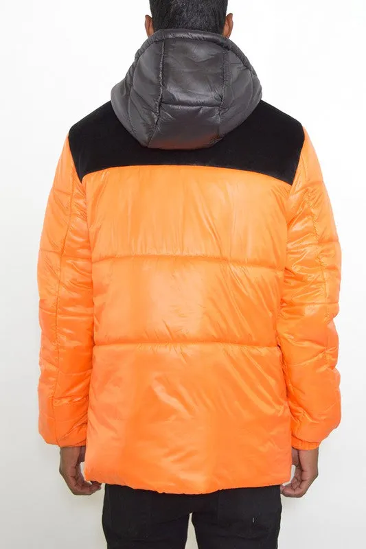 Men's Padded Puffer Hooded Jacket