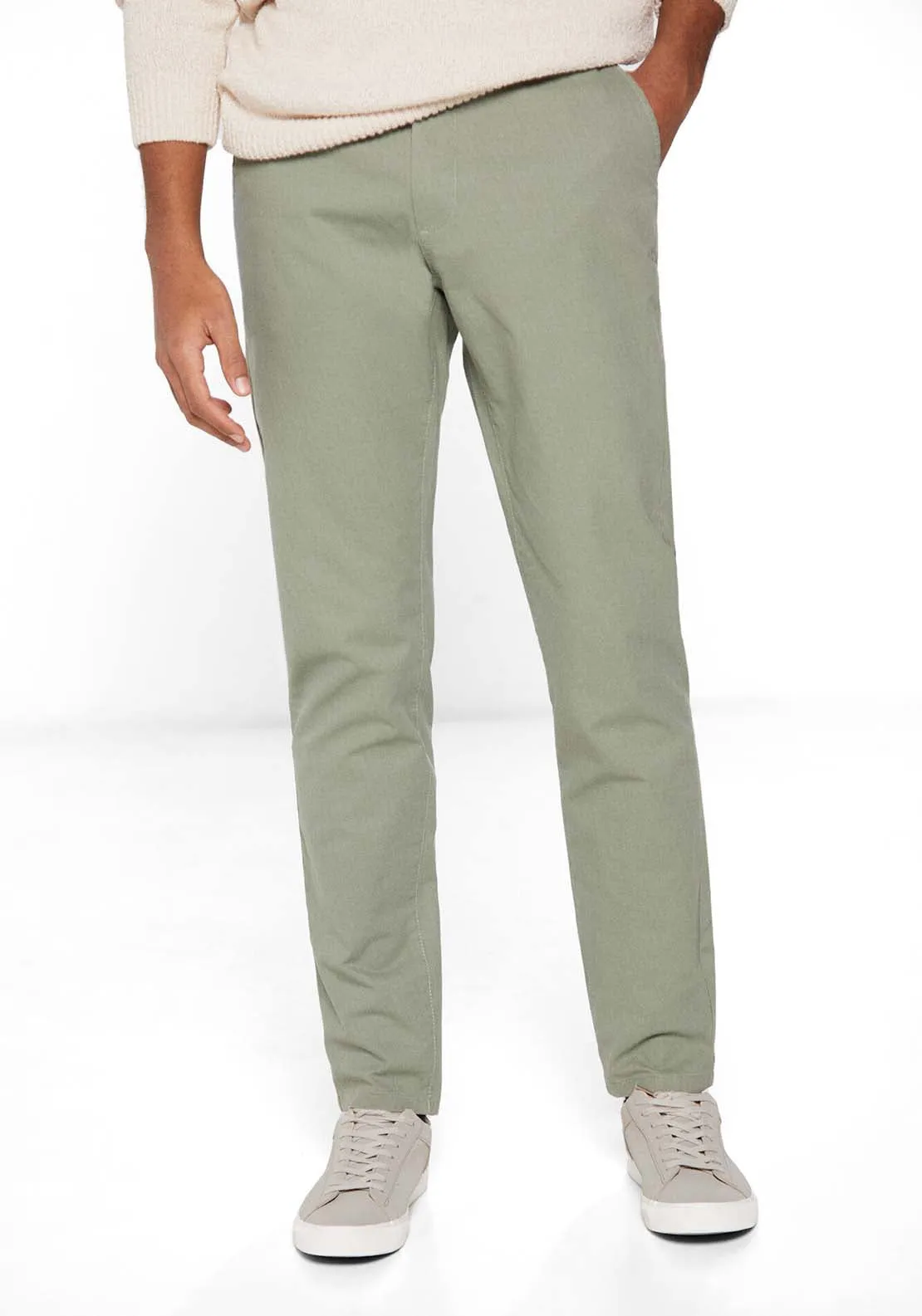 Micro-print chinos - Green