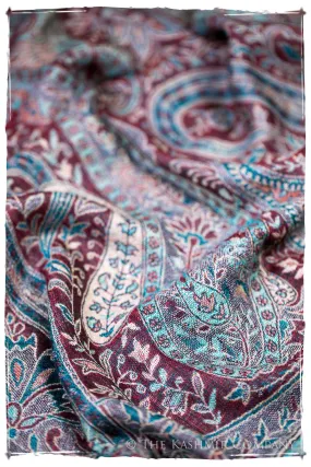 Milena Paisley Reversible Kashmir Wool Scarf