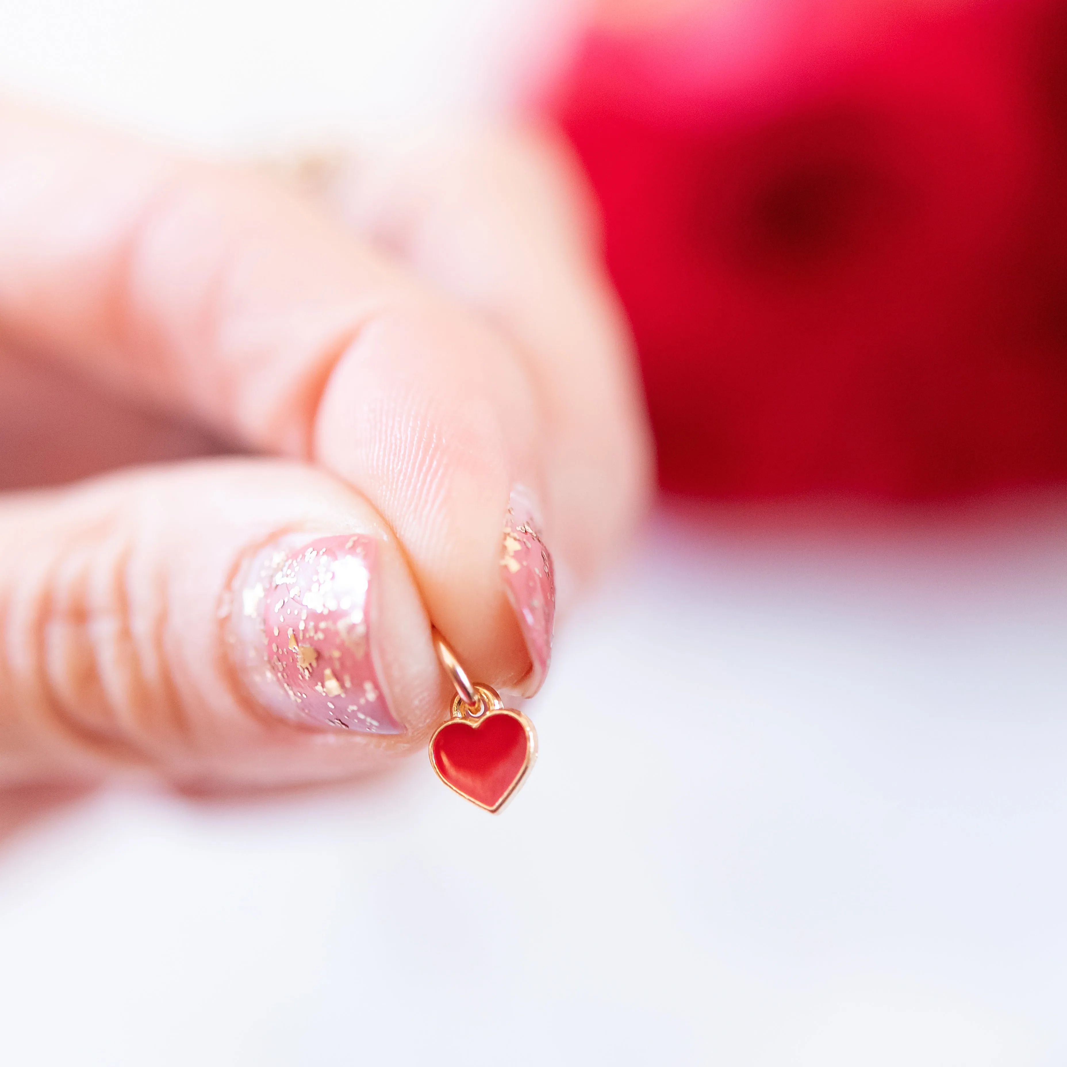 Mini Enamel Heart Necklace