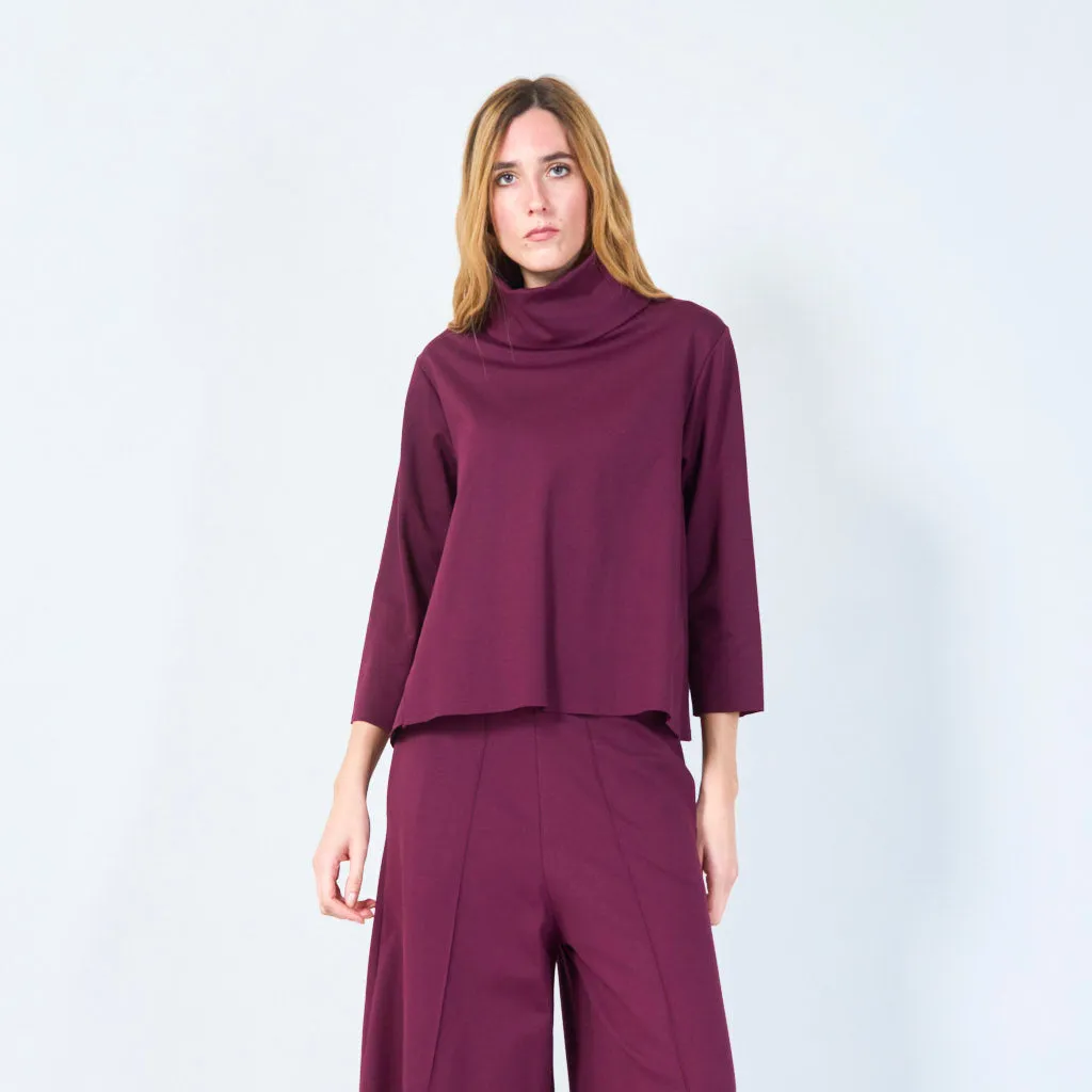 Minimalist turtleneck top wholesale