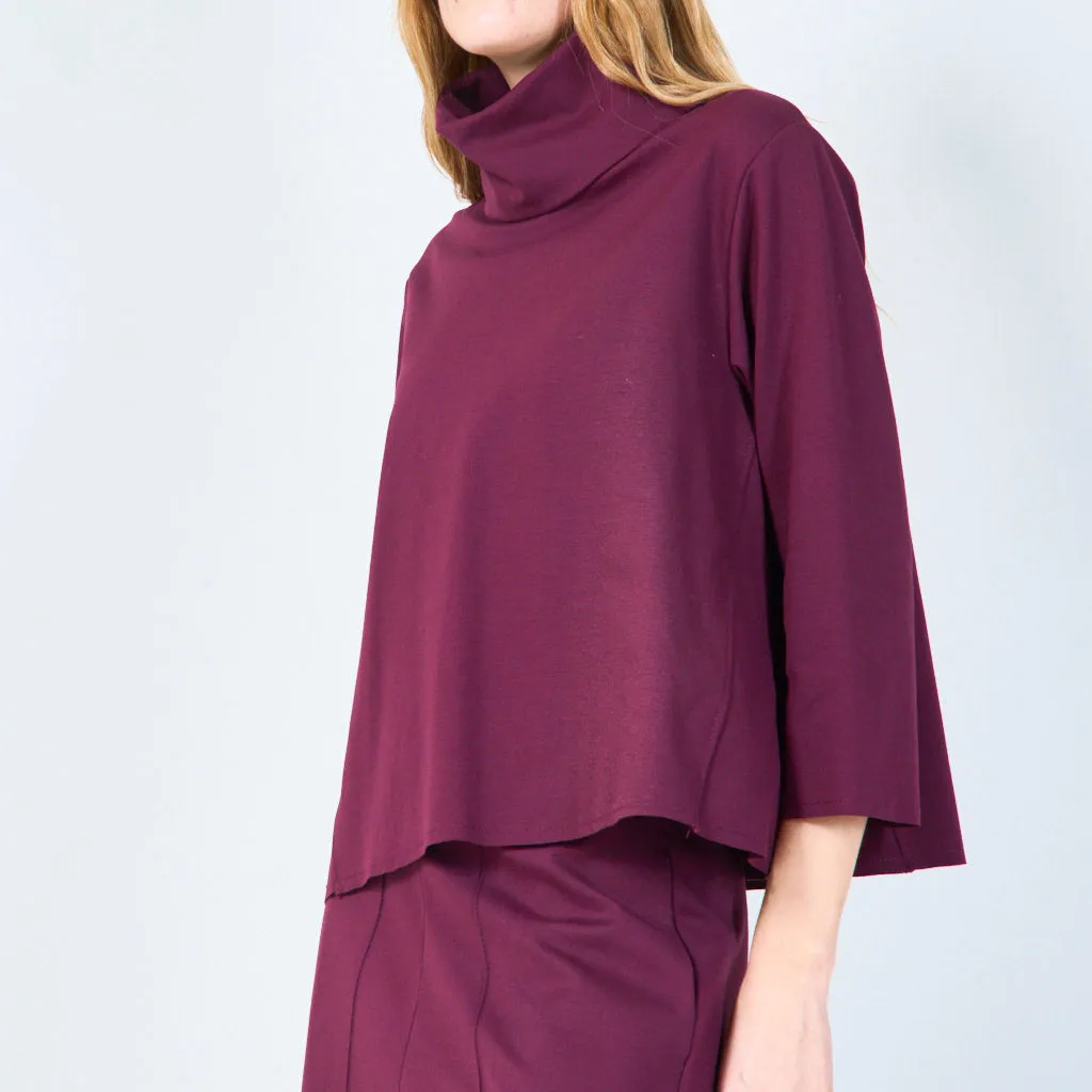 Minimalist turtleneck top wholesale