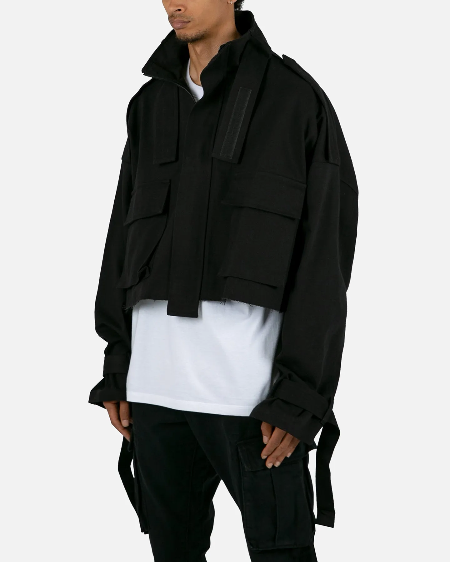 MNML Cropped M65 Jacket Black