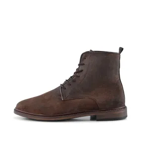 Ned Boot Waxed Suede - BROWN