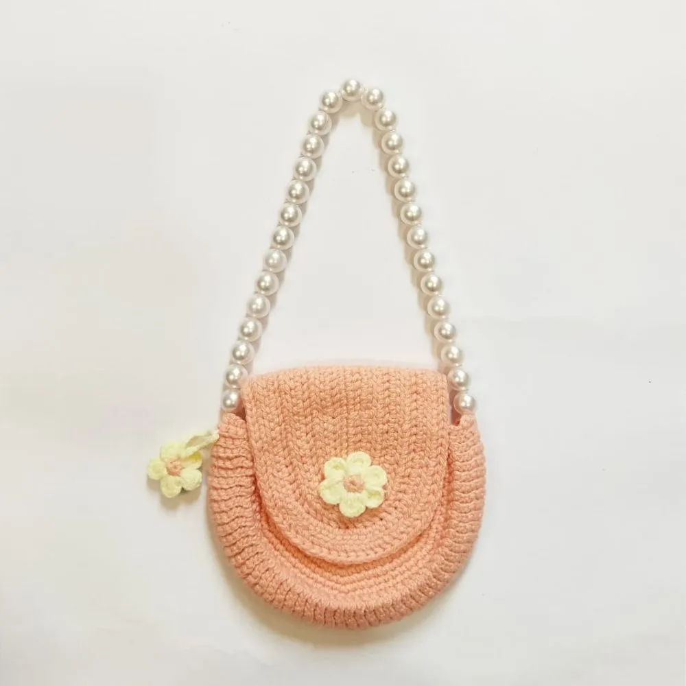 Peach Pearl Purse - Handcrafted Crochet