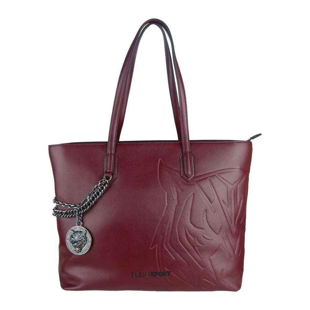 Plein Sport Red Polyethylene Women Shoulder Bag