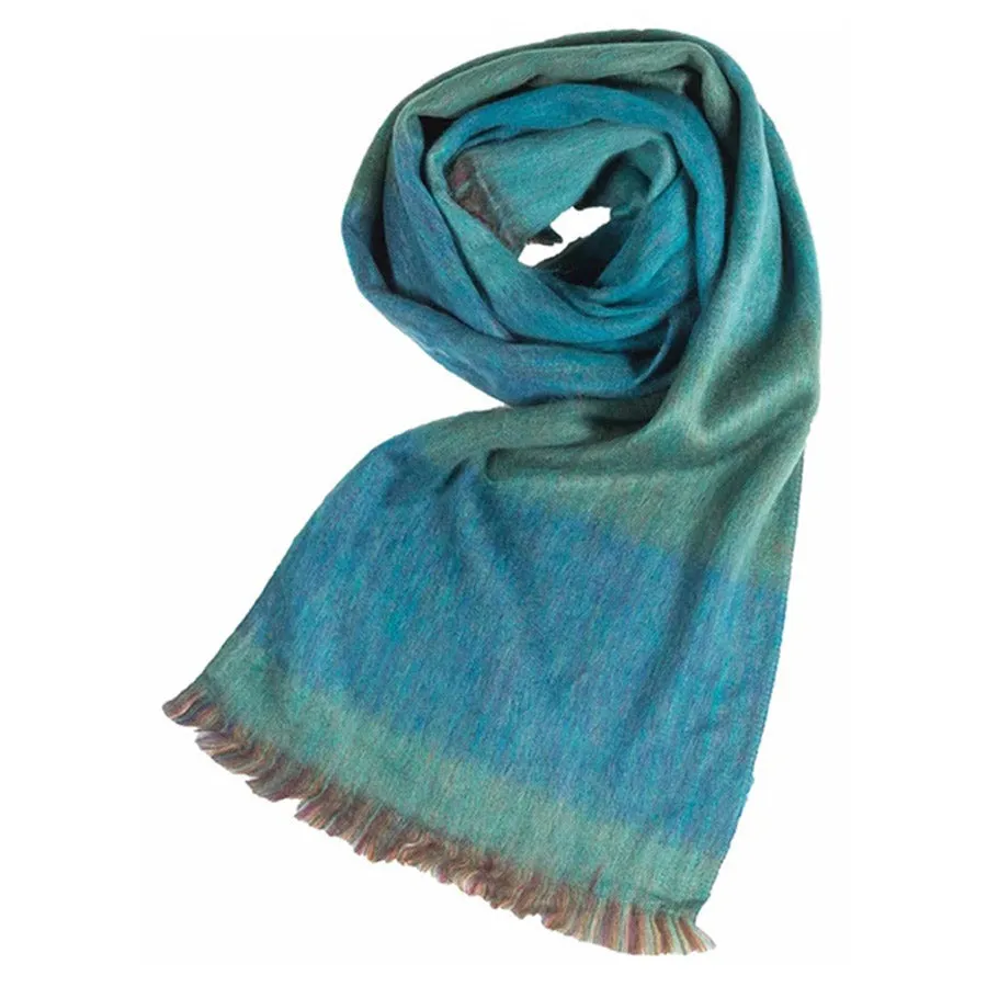 POKOLOKO ARTISAN SCARF SEA GREEN