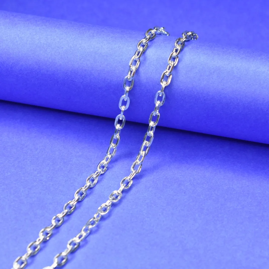 "Dapper and Durable: The Ultimate Pure Silver Chain for Men"