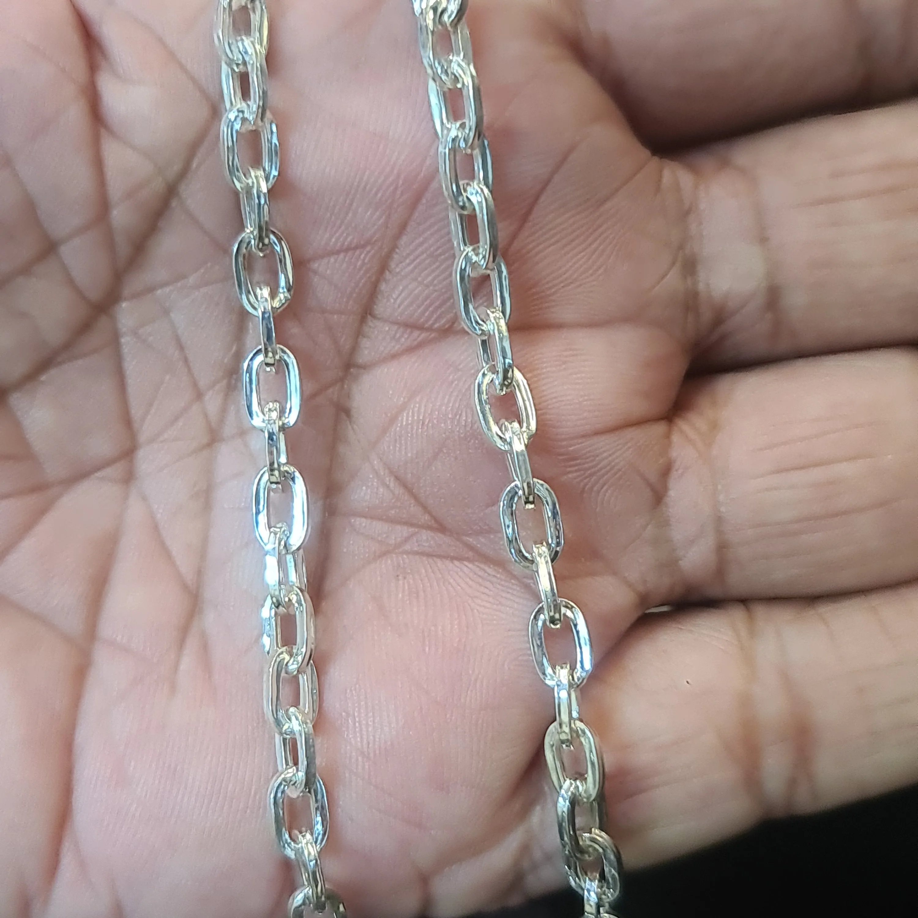 "Dapper and Durable: The Ultimate Pure Silver Chain for Men"