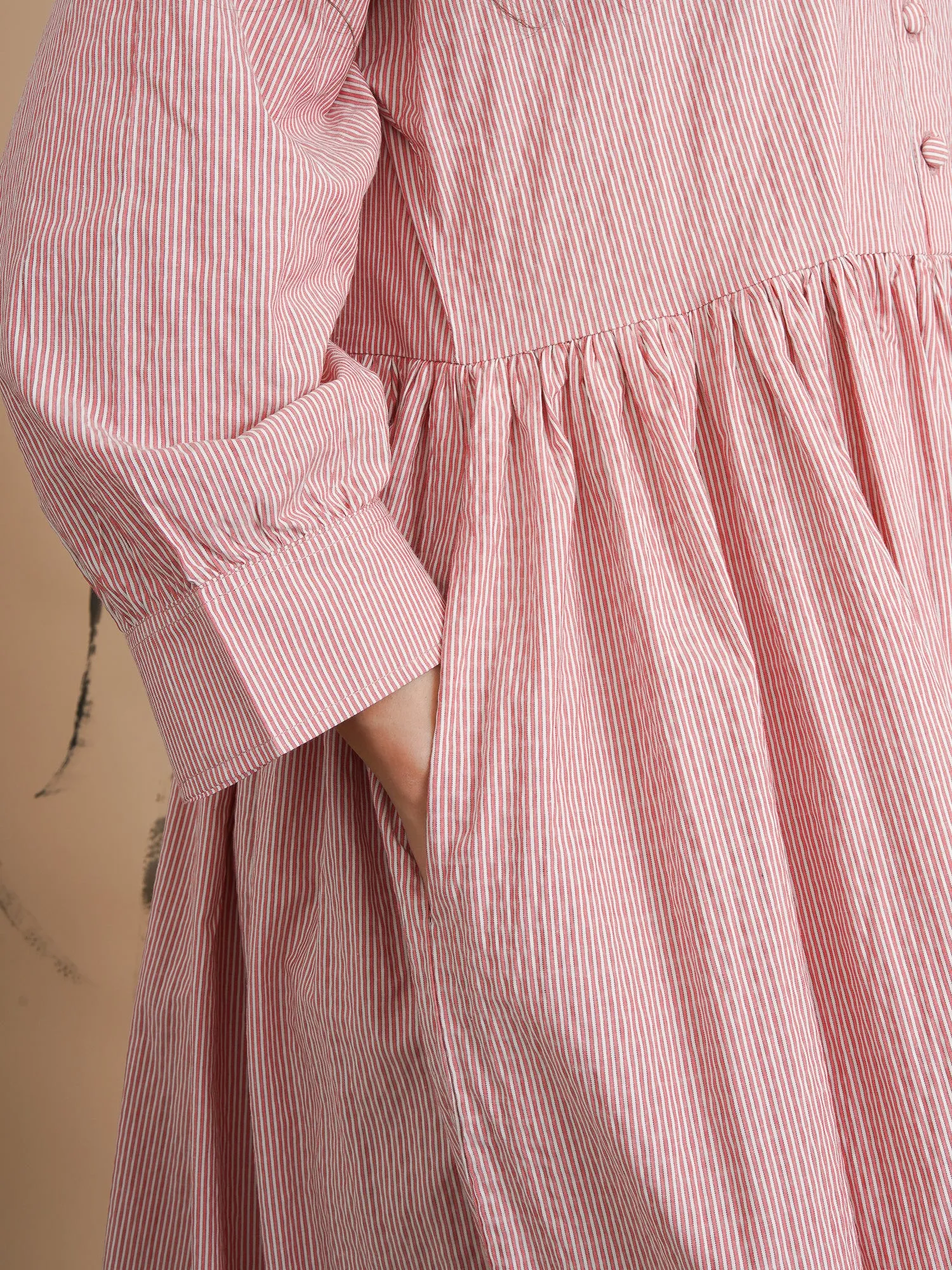 Rebeka Pink Stripe Maxi Dress