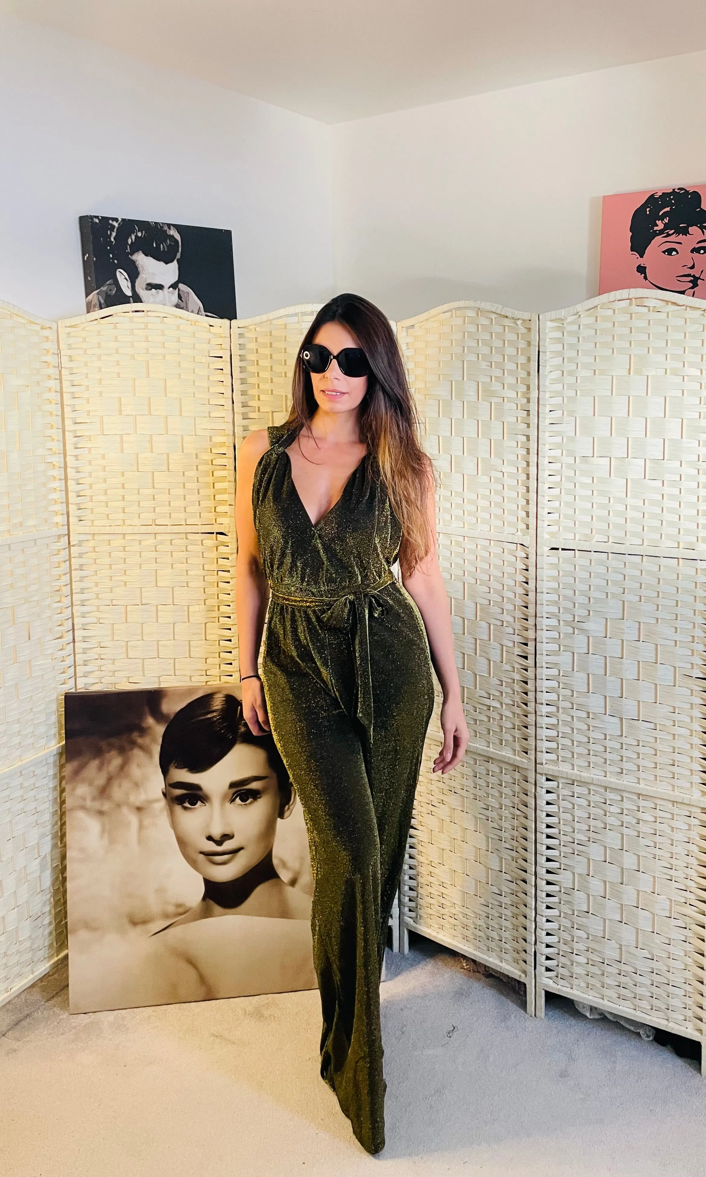 RENT Gold Party Jumpsuit