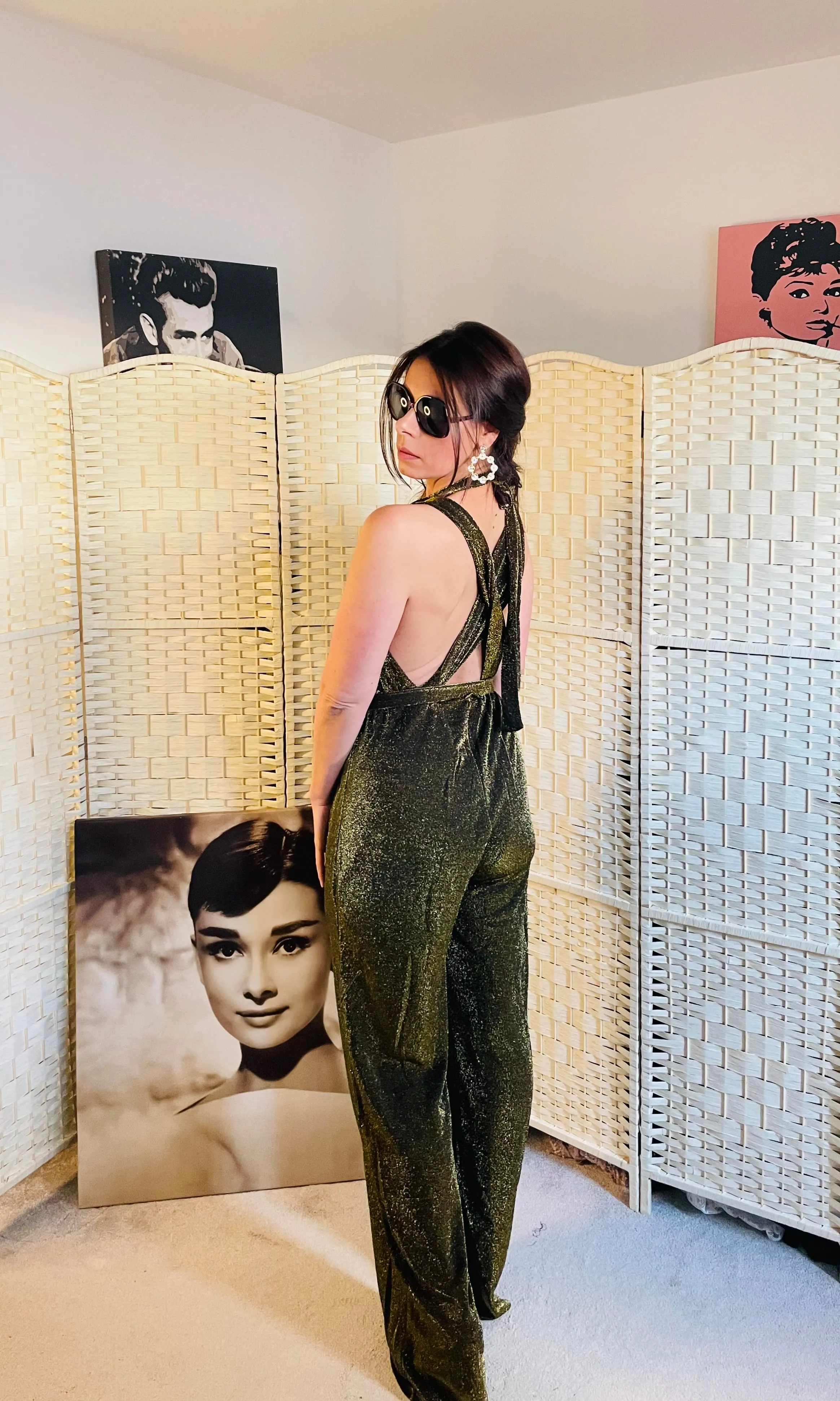 RENT Gold Party Jumpsuit