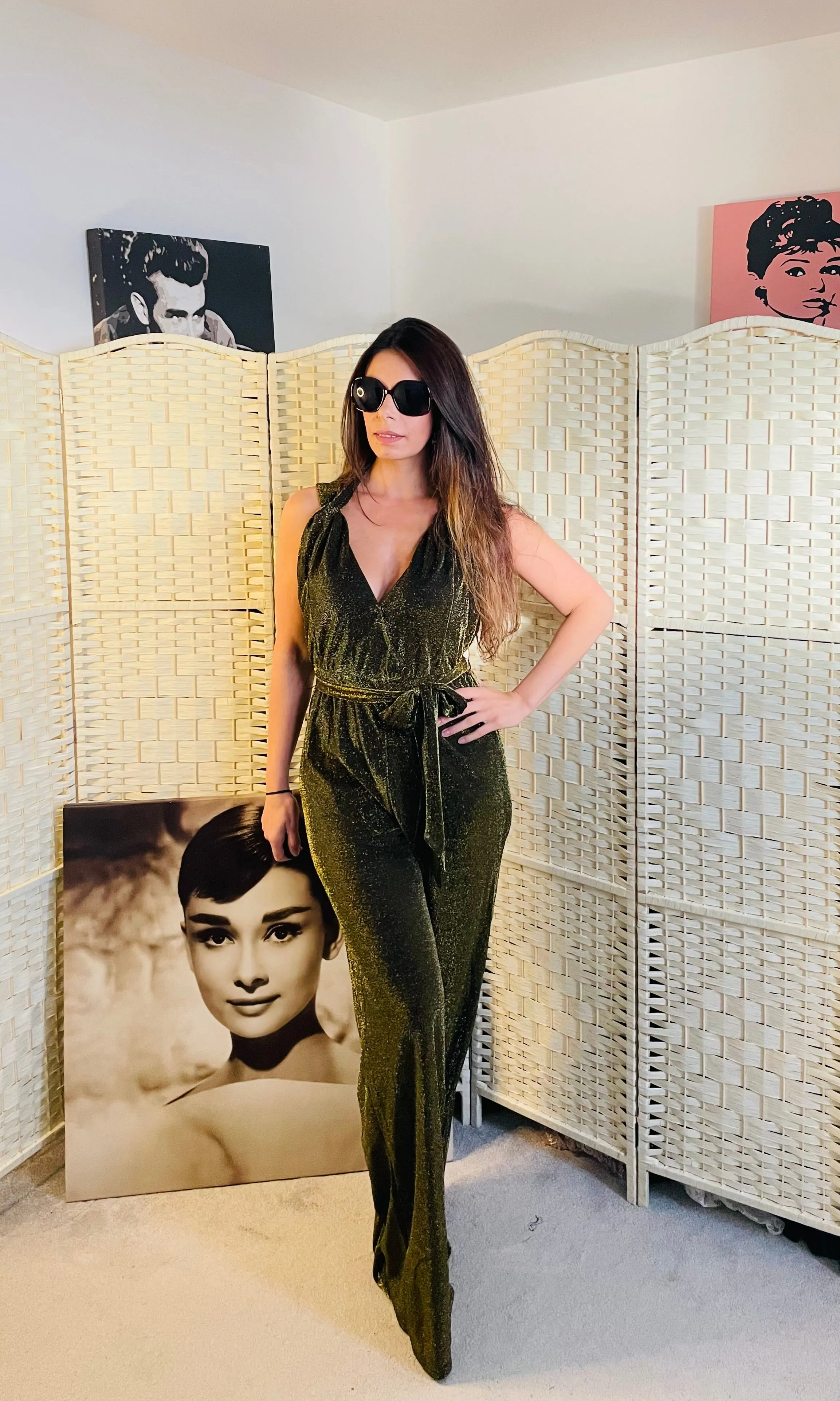 RENT Gold Party Jumpsuit