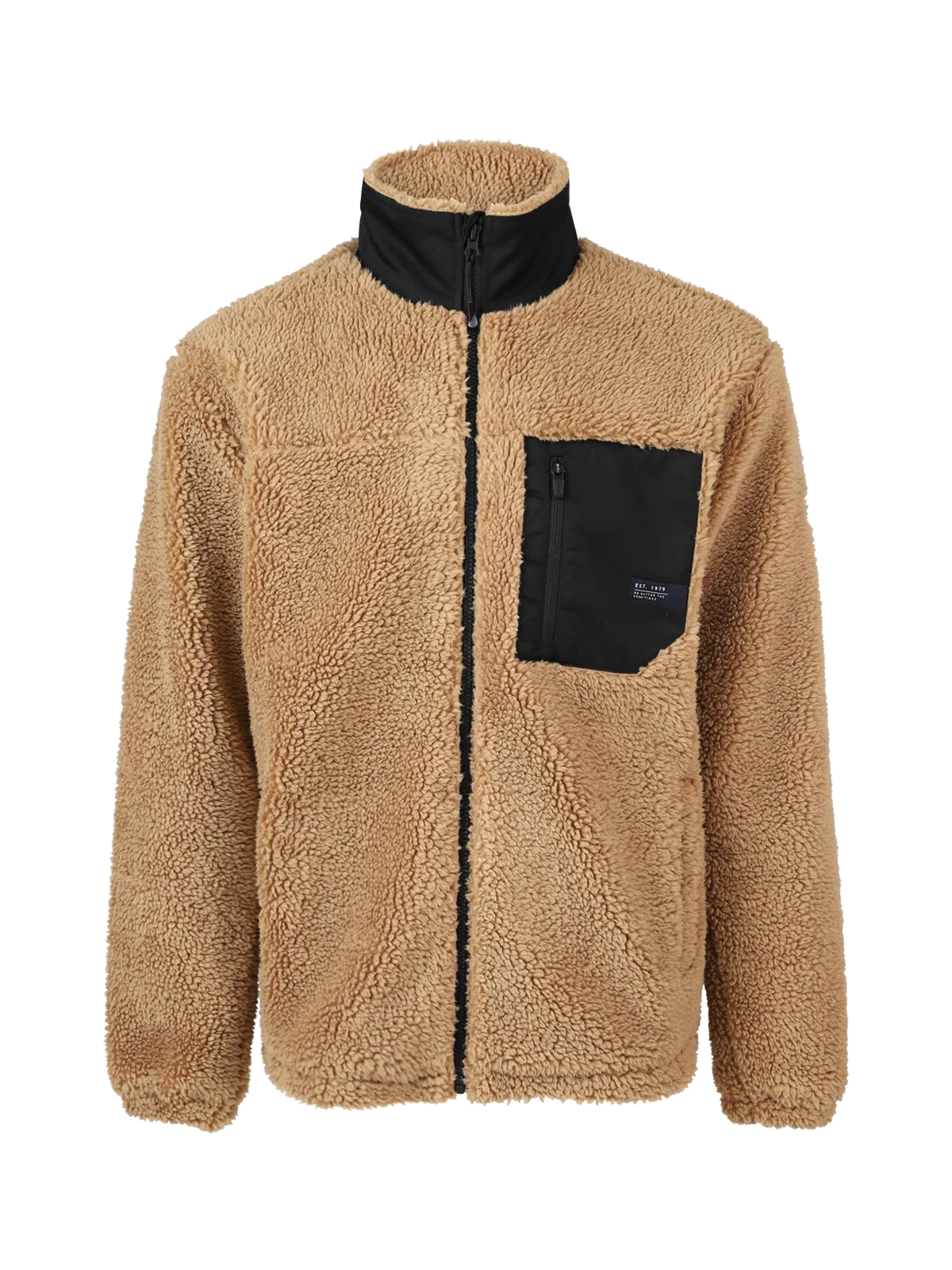 Renziost Men Fleece Jacket | Desert