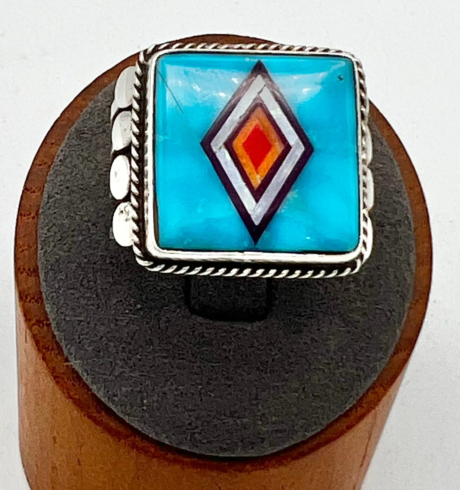 Ring- Aldrich Kingman, Oxblood Coral, Opal