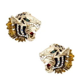 Roaring Tiger Stud Earrings