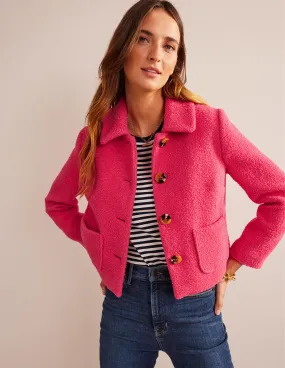 Rye Cropped Jacket-Teaberry