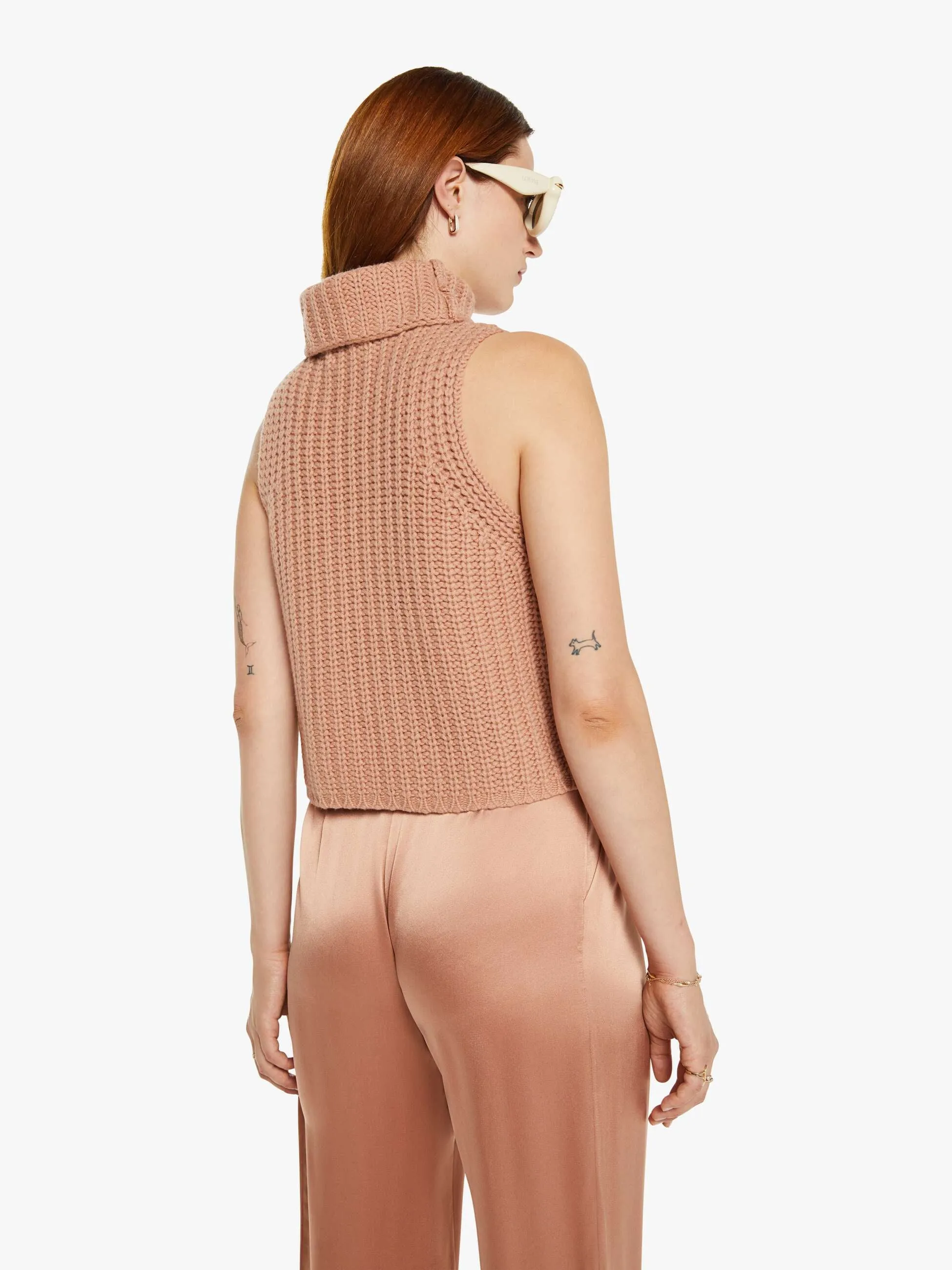 SABLYN Saige Cropped Turtleneck - Deep Apricot