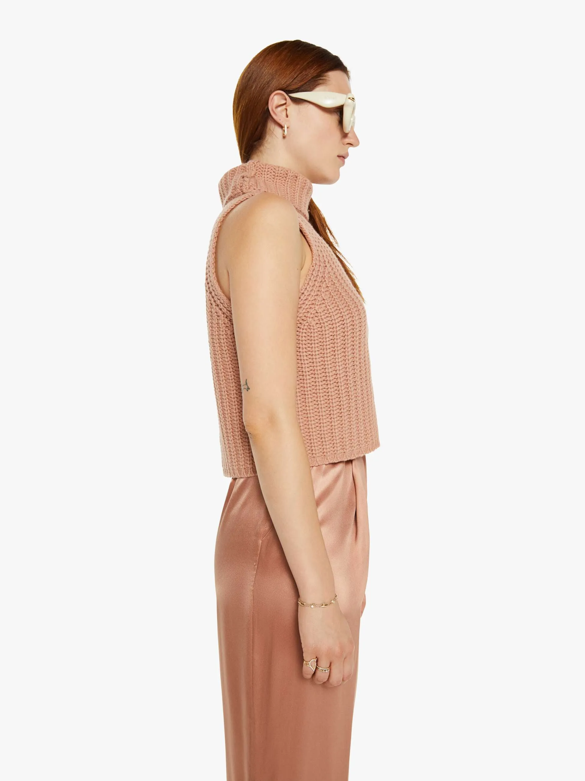 SABLYN Saige Cropped Turtleneck - Deep Apricot