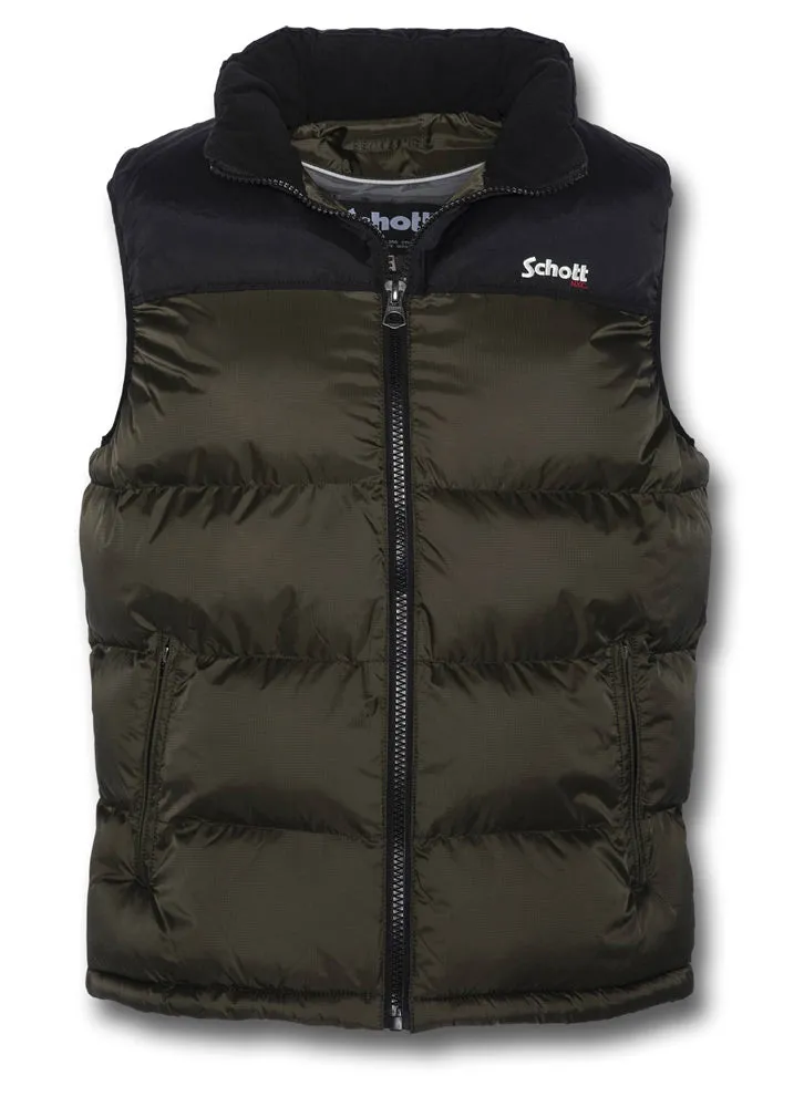 SCHOTT UTAHV SLEEVELESS PUFFER JACKET