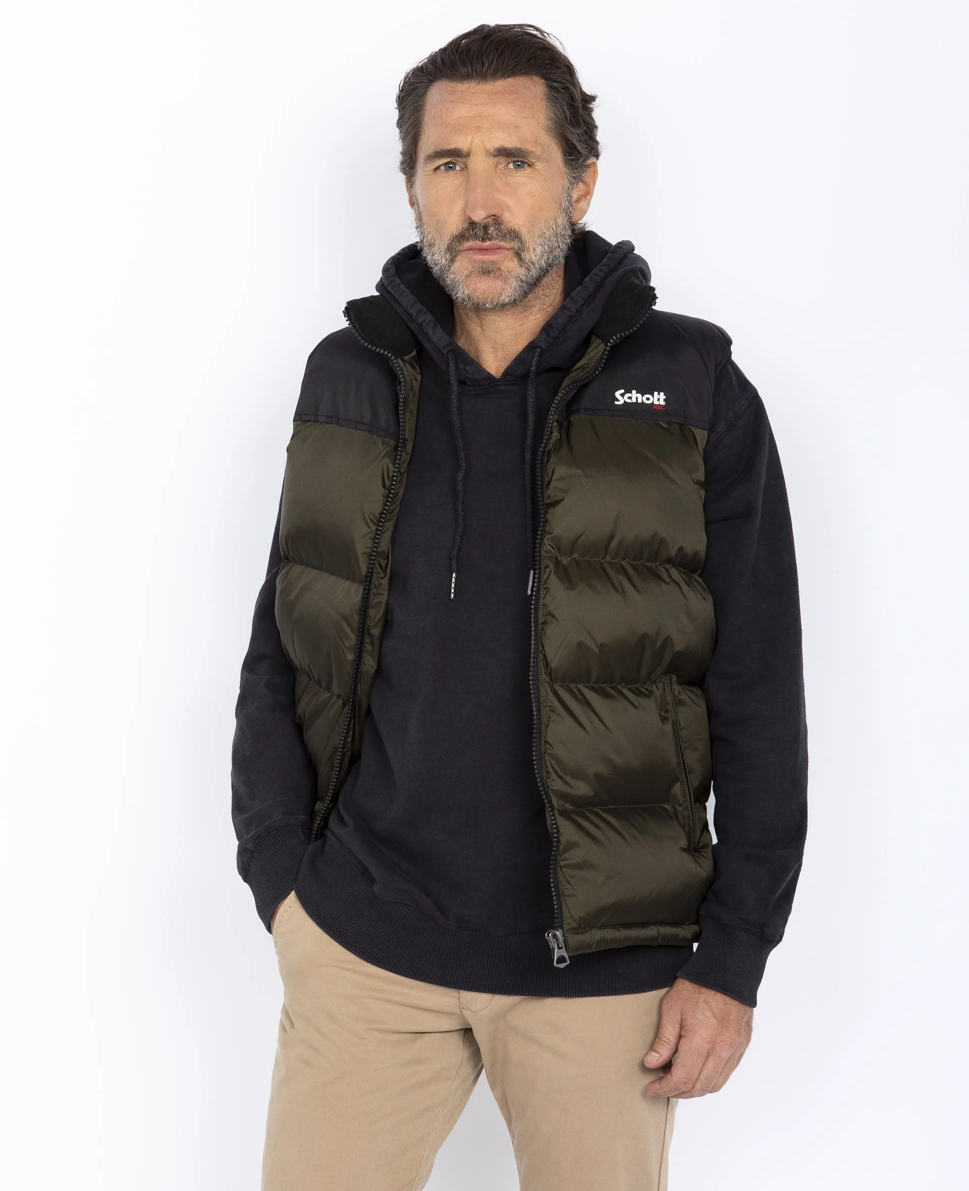 SCHOTT UTAHV SLEEVELESS PUFFER JACKET