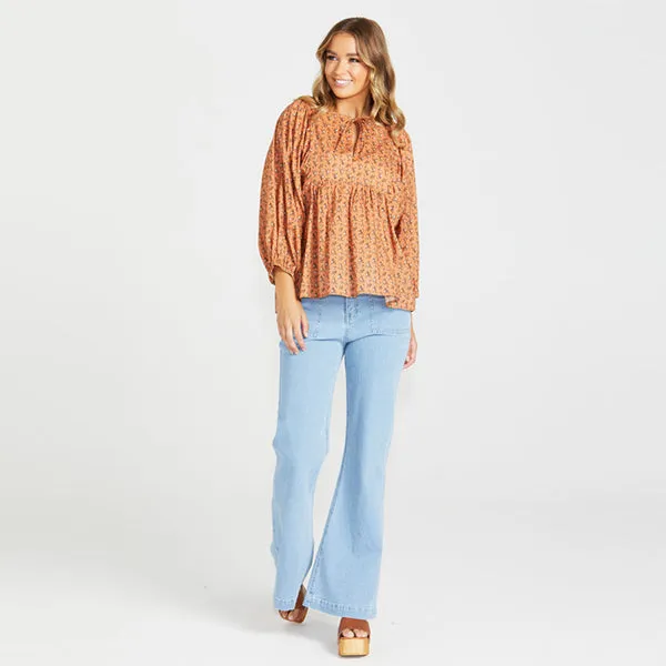 Shannon Boho Top - Ditsy