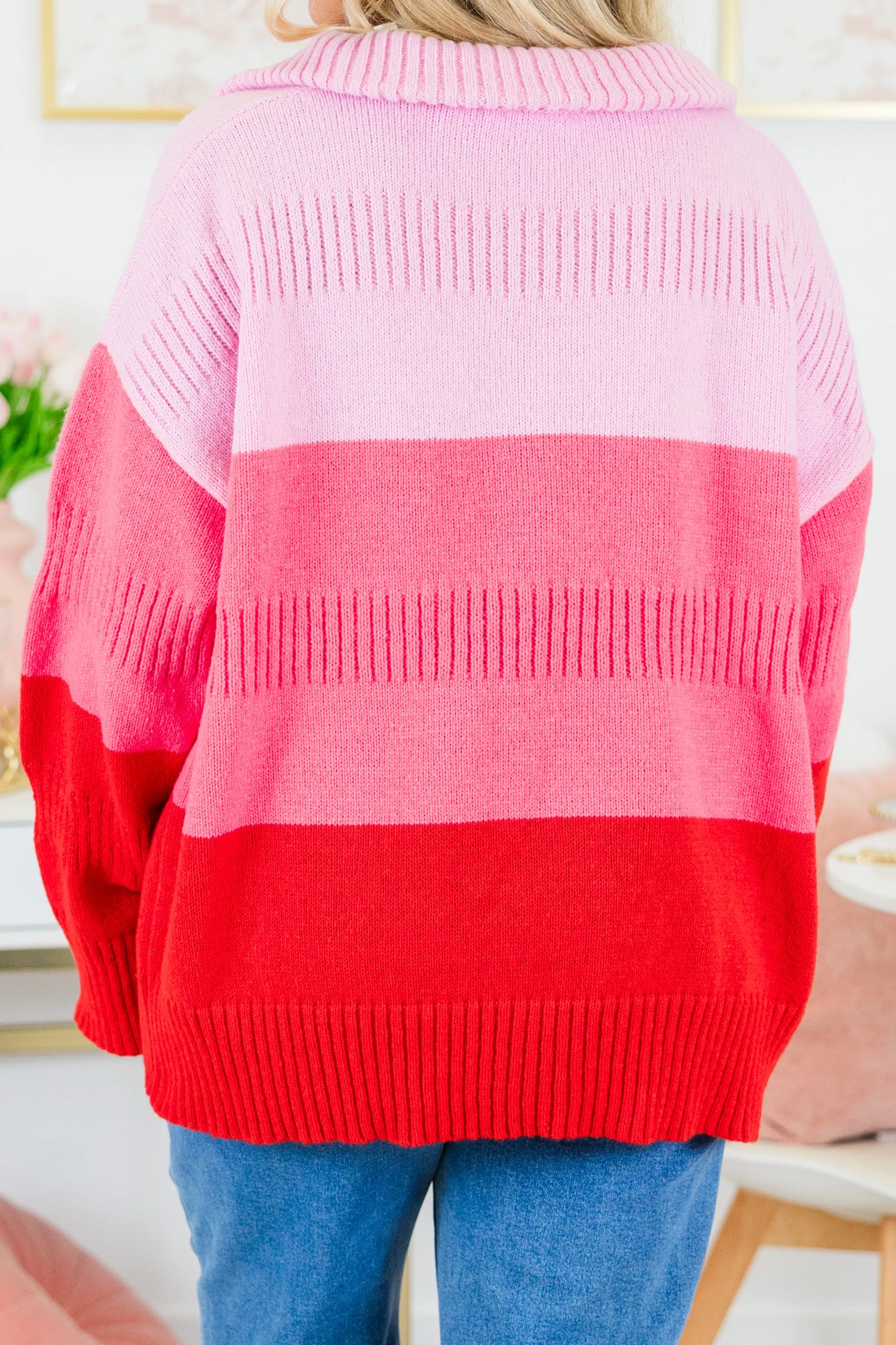 Shortcake Kisses Pullover, Pink