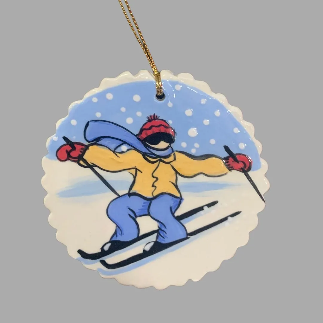 Ski Ornament