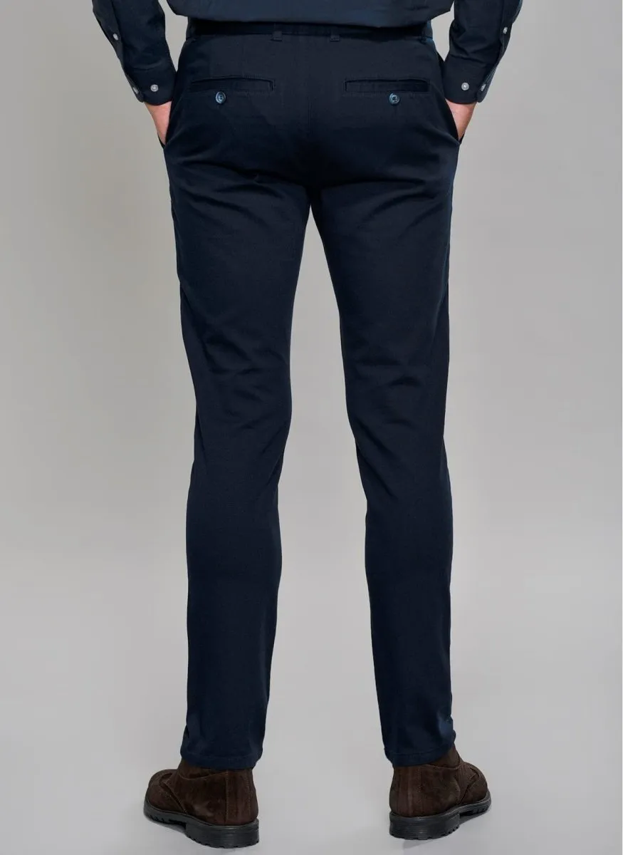 Slim Fit Chino Pants in Navy